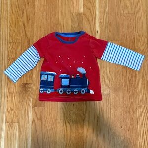 Baby Boden lift the flap train top, 6-12 months